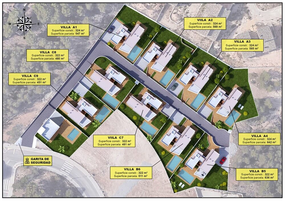 3D-вид комплекса Noa Garden Residencial